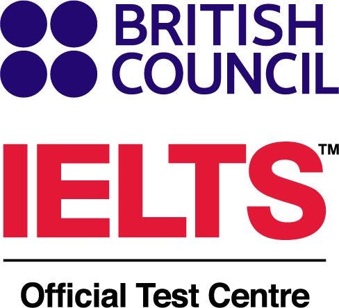 Logo of British Council and IELTS OfficialTestCentre